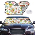 thumbnail image 2 of Kdxio Hello Summer Print Windshield Sun Shade,UV Rays and Sun Heat Protection,Sunshade for Car Windshield,Car Shade Front Windshield - Medium, 2 of 6