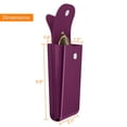 thumbnail image 2 of Funda doble para gafas Fintie, piel vegana, color morado, con gancho, 2 of 7