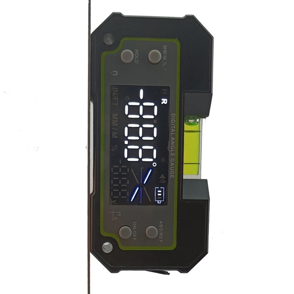 yaaqii Digital Horizontal Inclinometer compatible-Bluetooth Dual Axis LCD Protractor