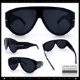thumbnail image 2 of SA106 Oversized Retro Racer Thick Frame Aviator Sunglasses / All Black, 2 of 7