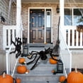 thumbnail image 4 of Cheers.US Halloween Giant Spider Decorations, Large Black Spider Legs for Kids Boys Fake Realistic Hairy Spider Backpack Indoor Outdoor Yard Party Halloween Decor, 4 of 7