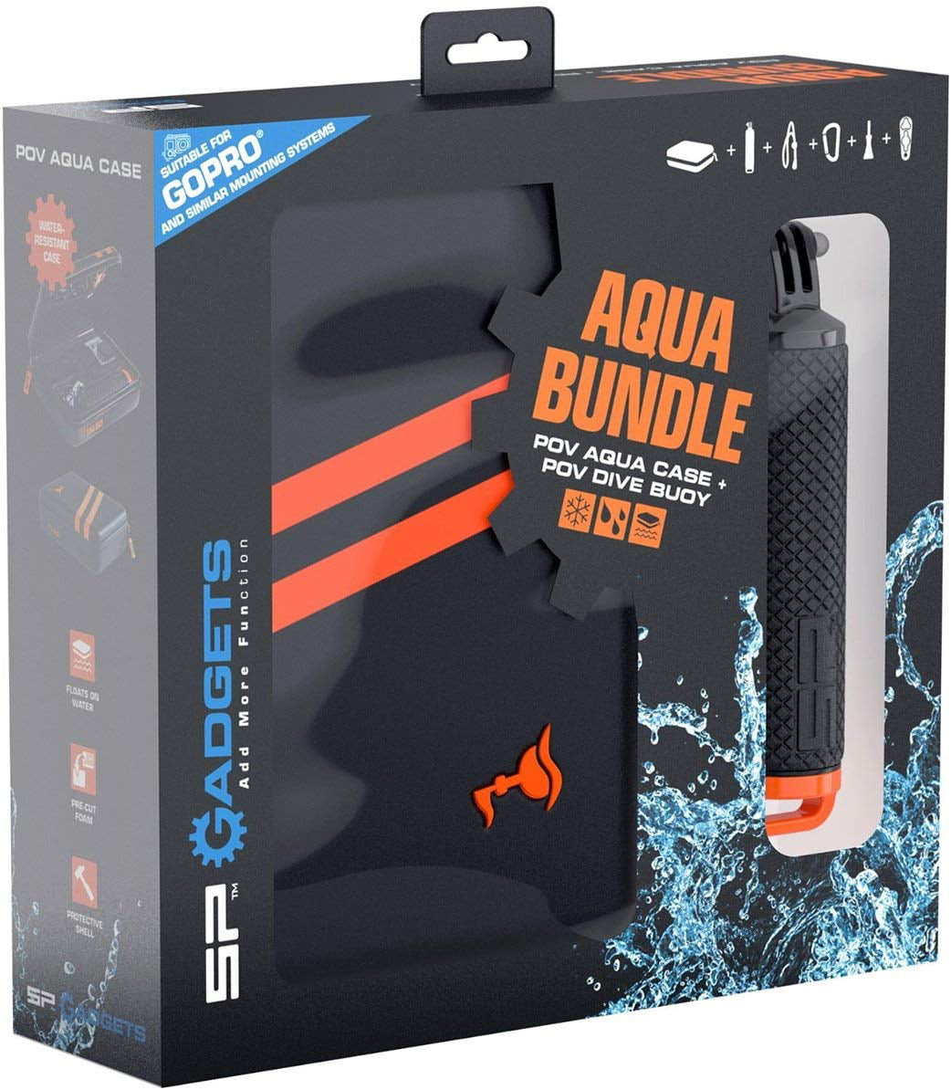 SP Gadgets Aqua Bundle POV Dive Buoy Float & POV Aqua Storage Case for GoPro 