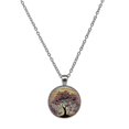 thumbnail image 2 of Collar con colgante de cabujón de cristal del árbol de la vida, 2 of 2