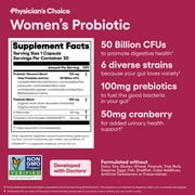 Physicians Choice Women's Probiotic 50 Billion CFU Capsules, 30 Count (Pack of 2)