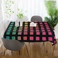 thumbnail image 3 of Yayeee Tablecloths 54" x 54" Rectangle Wrinkle Resistant Party Table Cover, Pink Block Pattern, 3 of 8