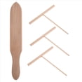 thumbnail image 3 of Juego de Espátula, Palos en T Madera para Untar Masa Panqueques, 4 Utensilios Hacer Crepes Uniformes, Herramienta Cocina, 3 of 5