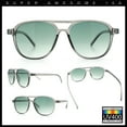 thumbnail image 2 of Thin Plastic Racer Boyfriend Retro Fashion Light Sunglasses Slate - Green, 2 of 8