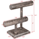 thumbnail image 2 of Exhibidor De Madera Porta Pulsera/porta Reloj Con 2 Niveles GRIS, 2 of 5