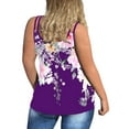 thumbnail image 3 of ORQ Spaghetti Strap Vest Casual Printing Undershirts Women Plus Size Tank, 3 of 4