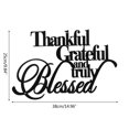 GHOONEY Thankful Grateful Blessed Metal Letter Wall Art Decor Wall