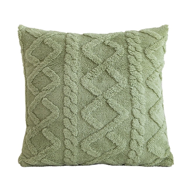 Funda de cojín Funda de cojín Multifuncional Lavable 43x43cm Funda de almohada Funda de almohada decorativa para el hogar Silla Sala de estar Verde