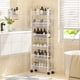 thumbnail image 4 of Carrito de Almacenamiento Delgado ThreeHio de 6 Niveles para Baño y Cocina Blanco, 4 of 7