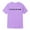 122#tdg-Purple, variant on Letter T Shirts for Unisex Freedom Short Sleeve Tee Tops Purple 100/(2-3 Years)