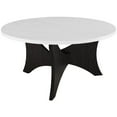 thumbnail image 1 of Wilmer 36" Mi-Siècle 3 Pieds Table Basse Ronde en Faux Marbre Blanc/graphite, 1 of 6