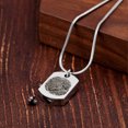 thumbnail image 2 of Anavia Personalized Actual Human Fingerprint Dog Tag Cremation Necklace Stainless Steel Pendant Urn Ashes Holder with Free Funnel Kit and Velvet Jewelry Box and Ships Next Day!, 2 of 9