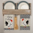 thumbnail image 2 of Sm:)e Geometric Grid Baking Cooking Chickens Kitchen Towels Dish Towels, 18x26 Inch Seasonal Leaves Decoration Hand Towels Set of 4, 2 of 7