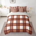 thumbnail image 2 of Homewish Abstract Stripes Grid 7-Piece Twin Bedding Sets For Teens Boys Girls,Geometric Lines Plaid Bedding Comforter Set,Minimalist Mid Century Breathable Sheet Sets,Lightweight Room Decor, 2 of 8