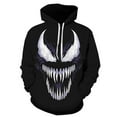 thumbnail image 4 of Venom 3D digital print hooded sweaters for men and women, 4 of 5