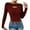 Wine, variant on JYnXIANTI Sweaters for Women Trendy Casual Slim Ribbed Knit Tops Soft Long Sleeve Fall Clothes Fashion Outfits