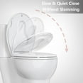 thumbnail image 3 of CuisinAid Round Toilet Seat with Built-in Toddler Training Seat, Soft-Close Lid, Safe PP Material & Easy Installation Kit,White, 3 of 7
