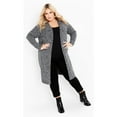 thumbnail image 2 of Avenue Women's Plus Size Charmed Collarless Longline Cardigan, 2 of 2