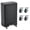 Black, variant on 16 Gallon Stainless Steel Step Trash Can with Wheels, Rustproof Garbage Bin with Soft Close Lid and Removable Inner Bucket for Kitchen Home Office - Black 60L