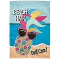 thumbnail image 2 of Magnolia Gardens M011314 13 x 18 in. Double Applique Beach Hair Pineapple Polyester Garden Flag, 2 of 2
