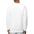 thumbnail image 3 of Hanes Men's Perfect Crewneck Sweatshirt, 80/20 Cotton/Polyester Long Sleeve Fleece Winter Sweater (White, L), 3 of 5
