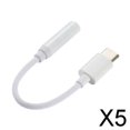 thumbnail image 1 of 5xUSB 3.1 Tipo C Macho a 3.5mm AUX Hembra Baoblaze Adaptador de Audio 5 piezas, 1 of 8