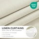 thumbnail image 2 of Cortinas Joydeco de Lino 183 cm Largo Juego de 2 Paneles Marfil, 2 of 7