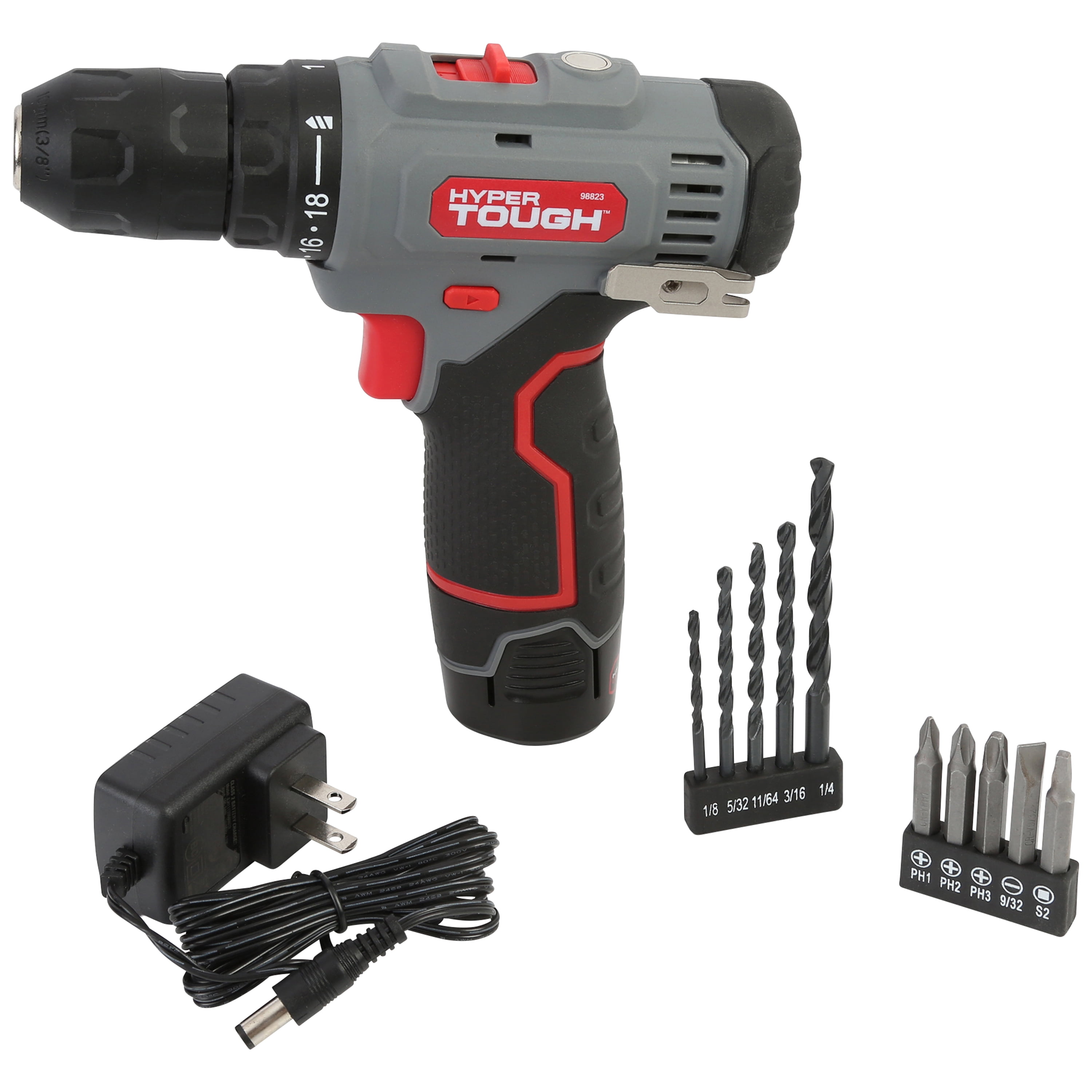 Hyper Tough 12V Max* LiIon Cordless 2Speed Drill Driver with 1.5Ah
