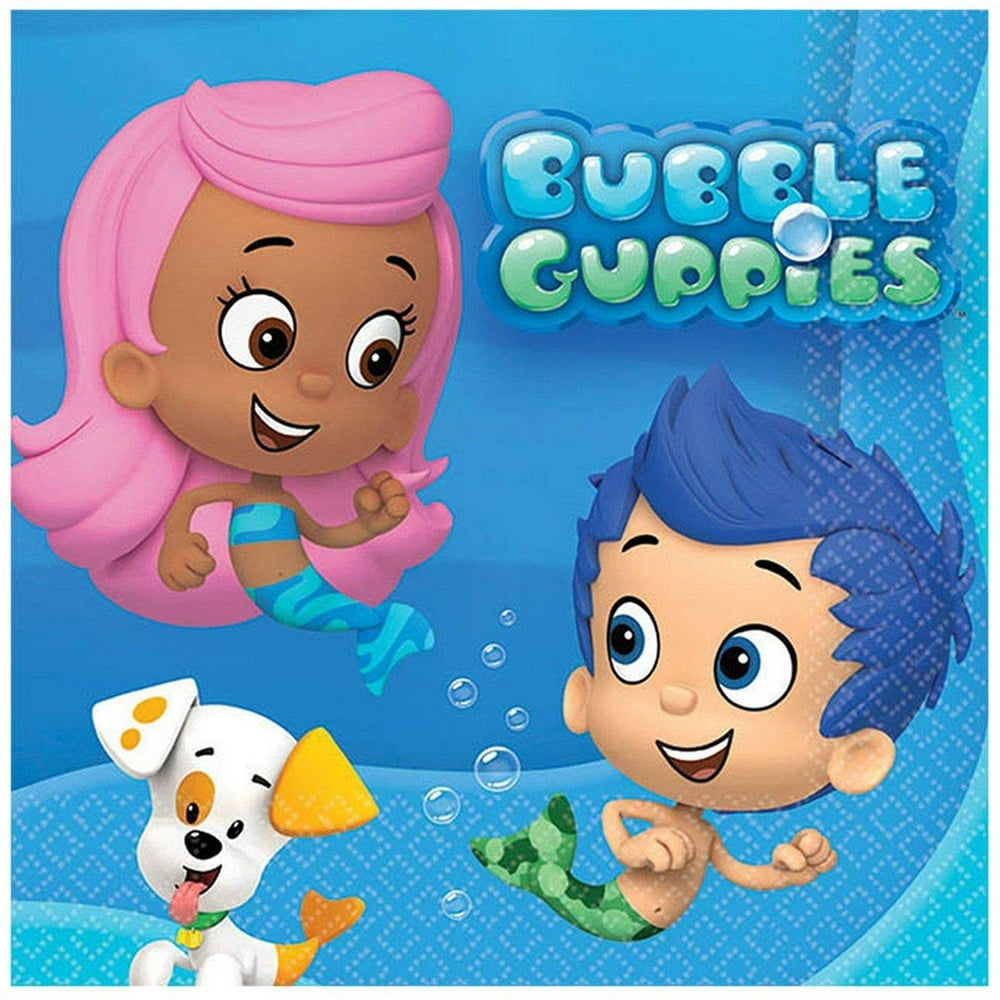 Bubble Guppies Beverage Napkins, 16pk