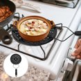 thumbnail image 2 of Miangastore 1PC Enamel Induction Hob Protective Heat Diffuser for Home Kitchen Cooktop Cooking (Black), 2 of 9