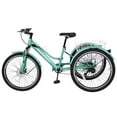 thumbnail image 3 of MOPHOTO Mountain Tricycle for Adults, 3 Wheeled 7-Speed Mountain Tricycle 24/26/27.5 Inch Men's Women's Tricycles Cruiser Bike Featuring Disc Brakes, Cargo Basket, 3 of 8