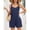 Navy, variant on JFGHDG Petite Jumpsuits for Women Summer adjustable Sleeveless Short Overalls Rompers with Pockets 2026 Black M