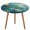 style-7, variant on Lucky Koi Fish Lotus Leaf Round Fitted Tablecloth with Flannel Backing Elastic Table Cloth Waterproof Oil-Proof Plastic Table Cover Table Up 40"-54" Diameter)