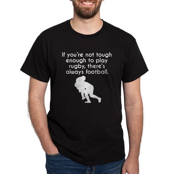 CafePress - Tough Enough To Play Rugby T Shirt - Men's Classic Graphic Cotton T-Shirt