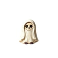 thumbnail image 3 of Chmadoxn 5.9" Cute Wooden Halloween Figurine Decor, Hand-Carved Rustic Freestanding Tabletop Ornament with Big Eyes, Weathered Wood Statue for Home Mantel Tiered Tray Shelf, 3 of 7