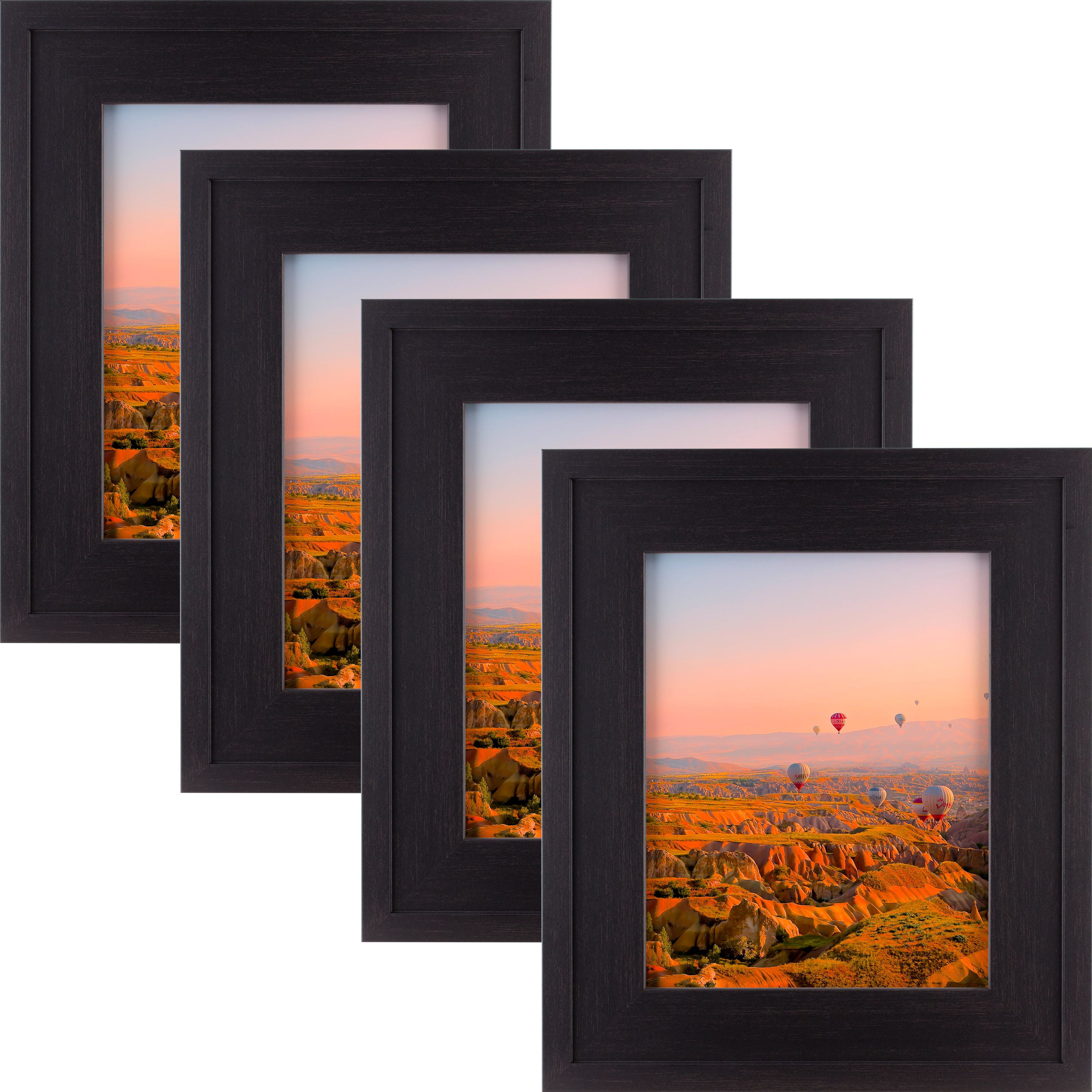 Craig Frames Marshall Step Composite, Wide Black Coffee Picture Frame