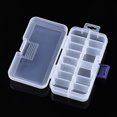 thumbnail image 3 of 10pcs Rectangle Polypropylene(PP) Bead Storage Container with Hinged Lid for Jewelry Small Accessories Clear 13.3x7.3x2.9cm, 3 of 5