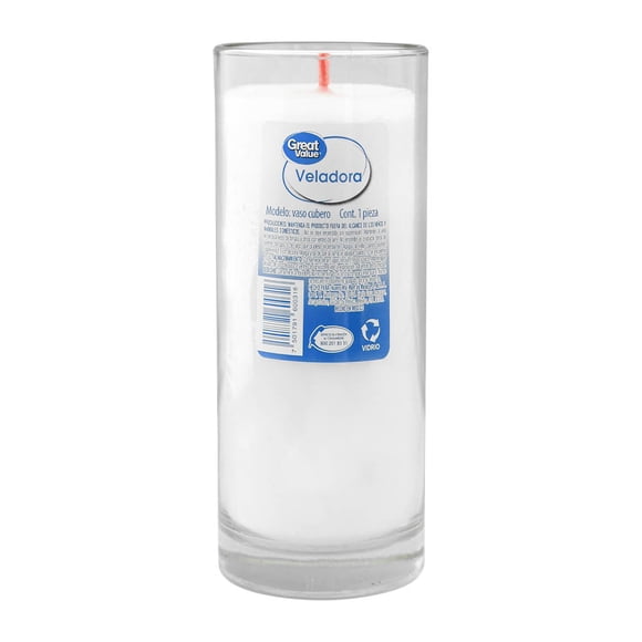 Veladora Great Value vaso cubero 1 pza