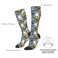 thumbnail image 5 of Picia Women Crew Soft Moisture-wicking Socks Squirrel And Leaves Pattern Design Cotton Socks, One Size fit All, 5 of 9