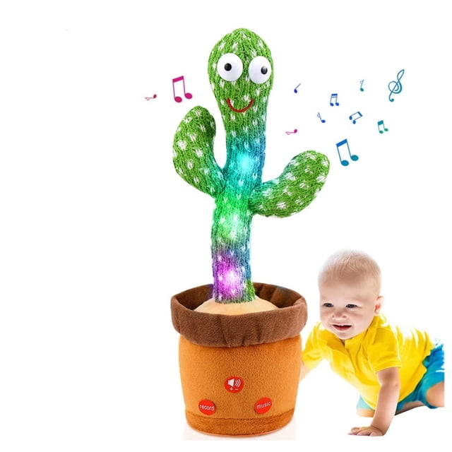 Juguete interactivo Cactus Bailarin con voz, música y luces 32c