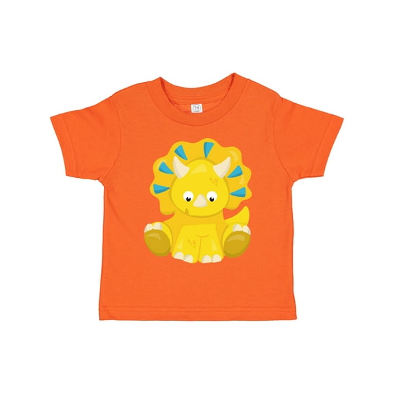Inktastic Cute Dinosaur, Baby Dinosaur, Dino, Triceratops Boys or Girls Toddler T-Shirt