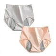 thumbnail image 3 of SNOWSONG Cotton Underwear for Women 2 Pcs Women's Breathable Anti Side Leakage Panties Set, Period Underwear for Women, Underwear Women Pack, Seamless Underwear 2x Ladies Panty Khaki L, 3 of 8