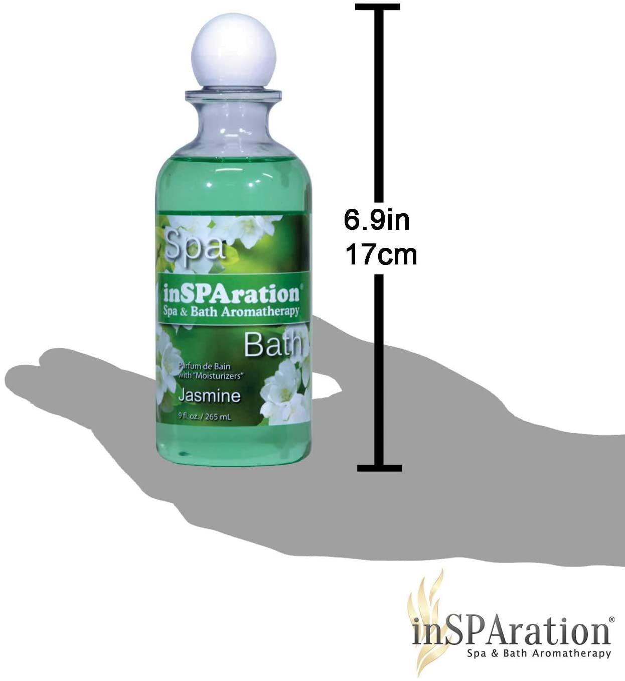 InSPAration Spa and Bath Aromatherapy, Jasmine Liquid, 9 oz