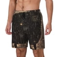 thumbnail image 1 of Fotbe Starry Night Black Sheep Traje de Baño para Hombre – Shorts de Natación de Secado Rápido con Forro y Bolsillos-XX-Large, 1 of 6