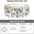 thumbnail image 5 of Round Tablecloth 60 inch, Floral Round Table Cloth, Stain Resistance, Water Repellent and Wrinkle-Free, Fall Flower Circle Tablecloth for Home Kitchen Dining Party Patio Indoor and Outdoor Use, 5 of 6
