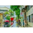 thumbnail image 2 of Murdock, Ramona 18x13 Black Ornate Wood Framed with Double Matting Museum Art Print Titled - Rainy Street Iquitos Peru, 2 of 4