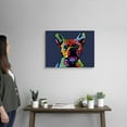 thumbnail image 2 of Great Big Canvas "French Bulldog"  by Michael Tompsett Purple Forest Green   Wrapped Canvas Print Wall Artwork, 2 of 7